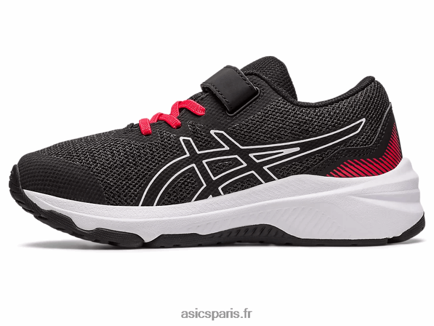 enfants Asics gt-1000 11 préscolaire BXL8B24288 noir/rouge électrique