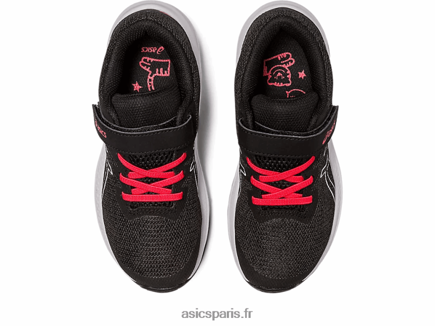enfants Asics gt-1000 11 préscolaire BXL8B24288 noir/rouge électrique