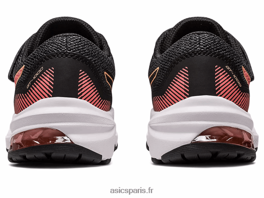 enfants Asics gt-1000 11 préscolaire BXL8B24296 noir/papaye
