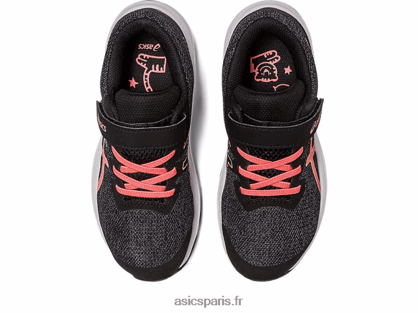 enfants Asics gt-1000 11 préscolaire BXL8B24296 noir/papaye