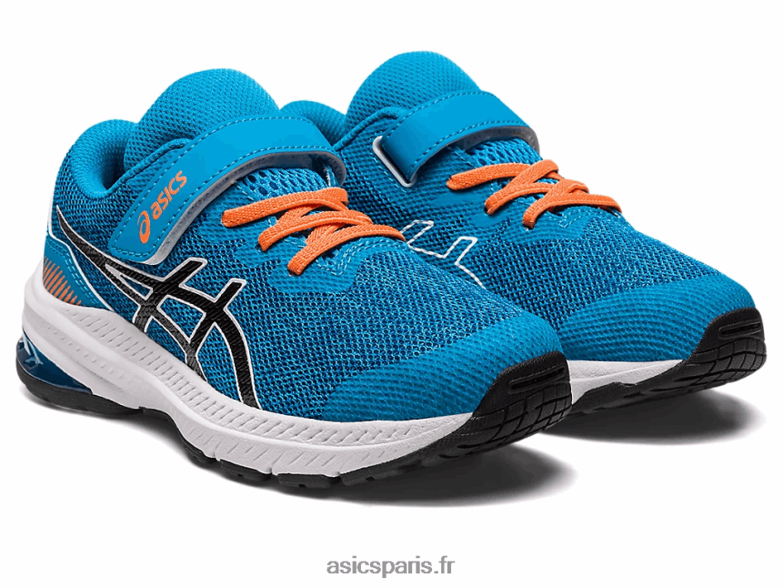 enfants Asics gt-1000 11 préscolaire BXL8B24320 bleu île/noir