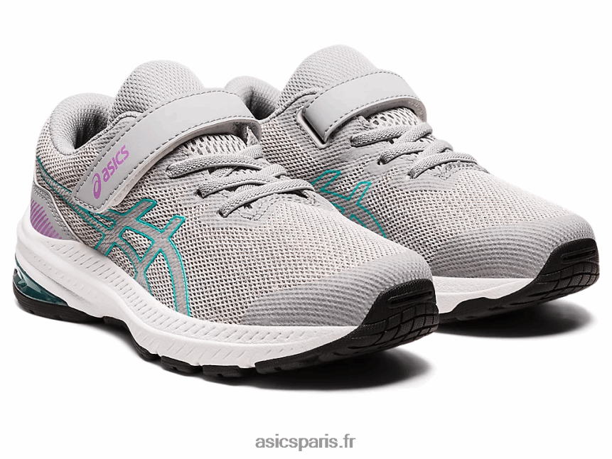 enfants Asics gt-1000 11 préscolaire BXL8B24350 gris piémont/verre de mer