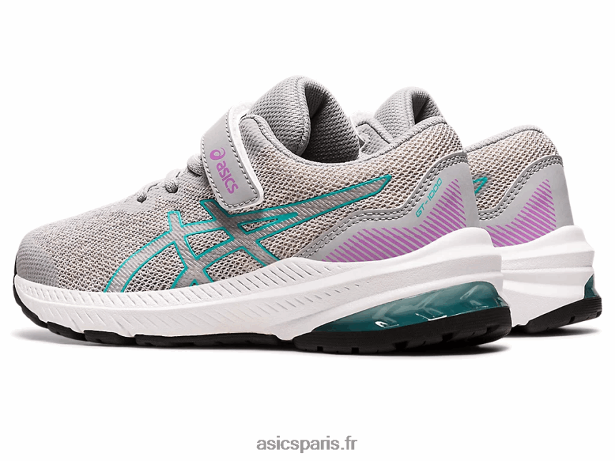 enfants Asics gt-1000 11 préscolaire BXL8B24350 gris piémont/verre de mer