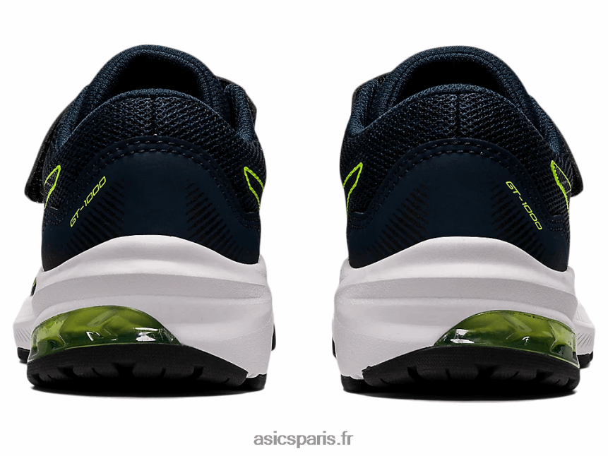 enfants Asics gt-1000 11 préscolaire BXL8B24457 bleu français/vert danger