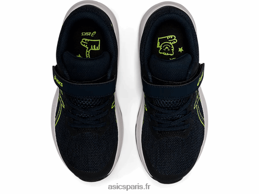enfants Asics gt-1000 11 préscolaire BXL8B24457 bleu français/vert danger