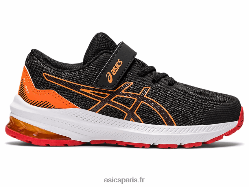 enfants Asics gt-1000 11 préscolaire BXL8B24458 gris graphite/rouge feu
