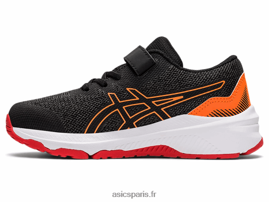 enfants Asics gt-1000 11 préscolaire BXL8B24458 gris graphite/rouge feu