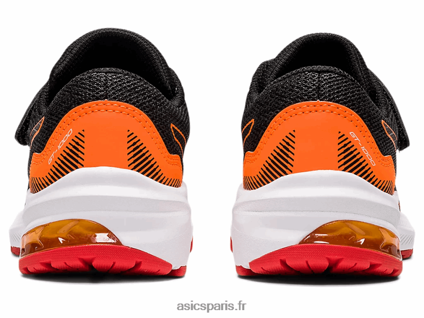 enfants Asics gt-1000 11 préscolaire BXL8B24458 gris graphite/rouge feu