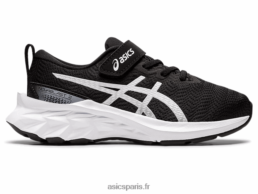 enfants Asics novablast 2 préscolaire BXL8B24417 noir blanc