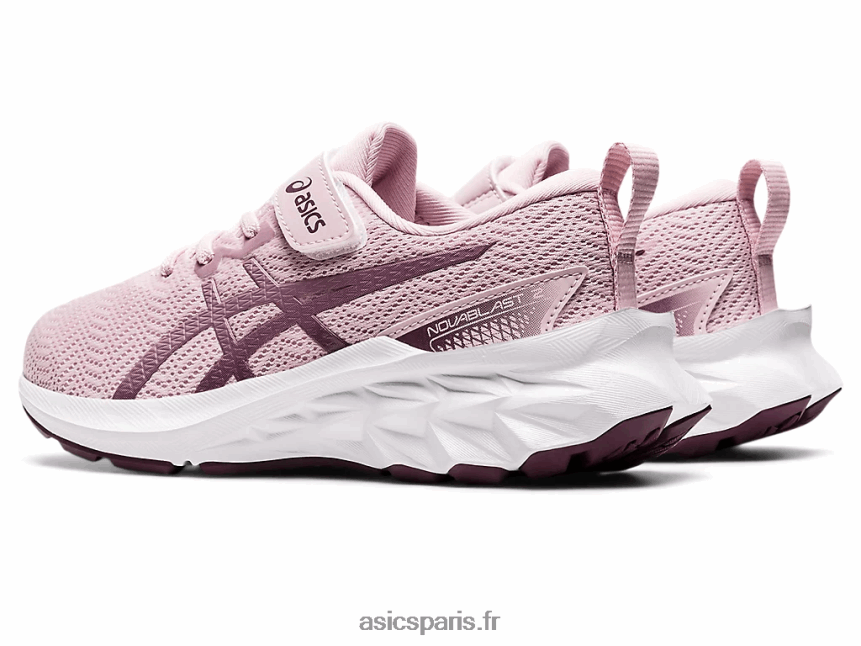 enfants Asics novablast 2 préscolaire BXL8B24445 à peine rose/argent pur