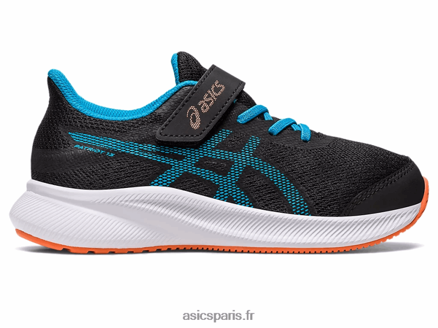 enfants Asics patriote 13 préscolaire BXL8B24308 noir/bleu île