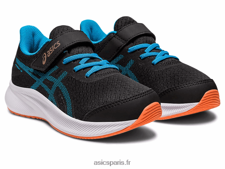 enfants Asics patriote 13 préscolaire BXL8B24308 noir/bleu île