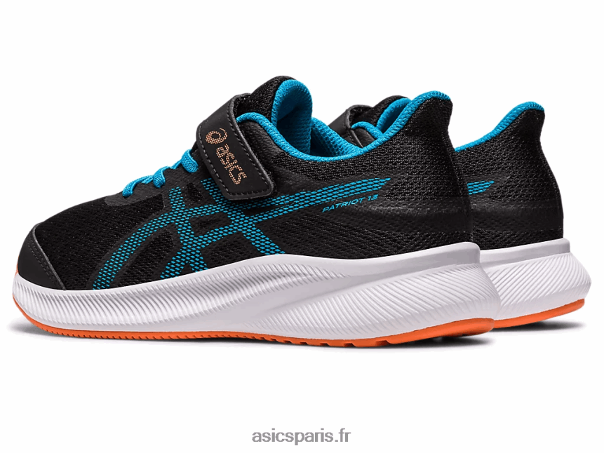 enfants Asics patriote 13 préscolaire BXL8B24308 noir/bleu île