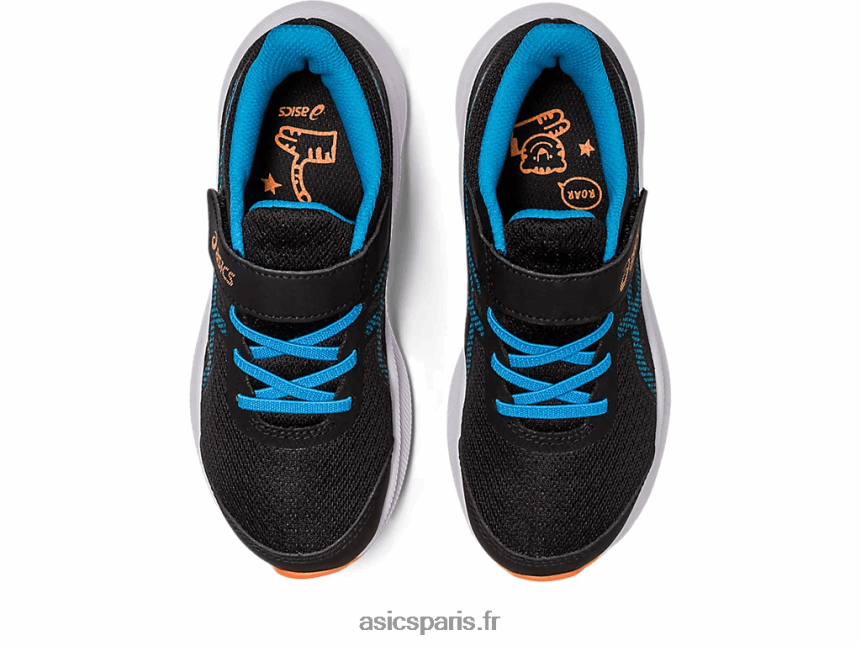 enfants Asics patriote 13 préscolaire BXL8B24308 noir/bleu île