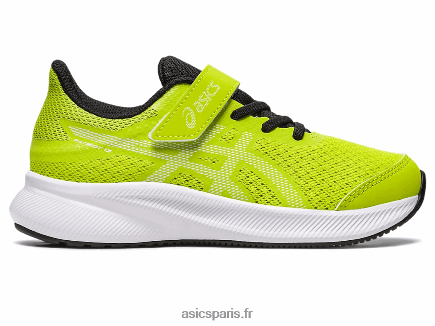 enfants Asics patriote 13 préscolaire BXL8B24311 zeste de citron vert/blanc