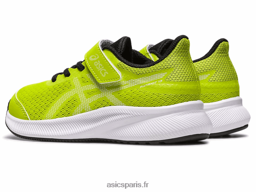 enfants Asics patriote 13 préscolaire BXL8B24311 zeste de citron vert/blanc