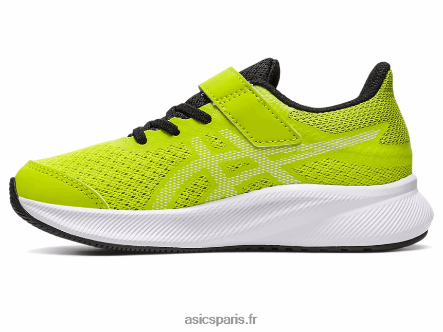 enfants Asics patriote 13 préscolaire BXL8B24311 zeste de citron vert/blanc