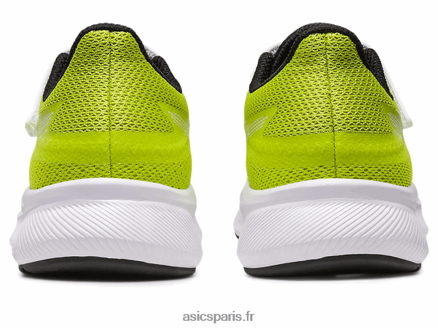 enfants Asics patriote 13 préscolaire BXL8B24311 zeste de citron vert/blanc