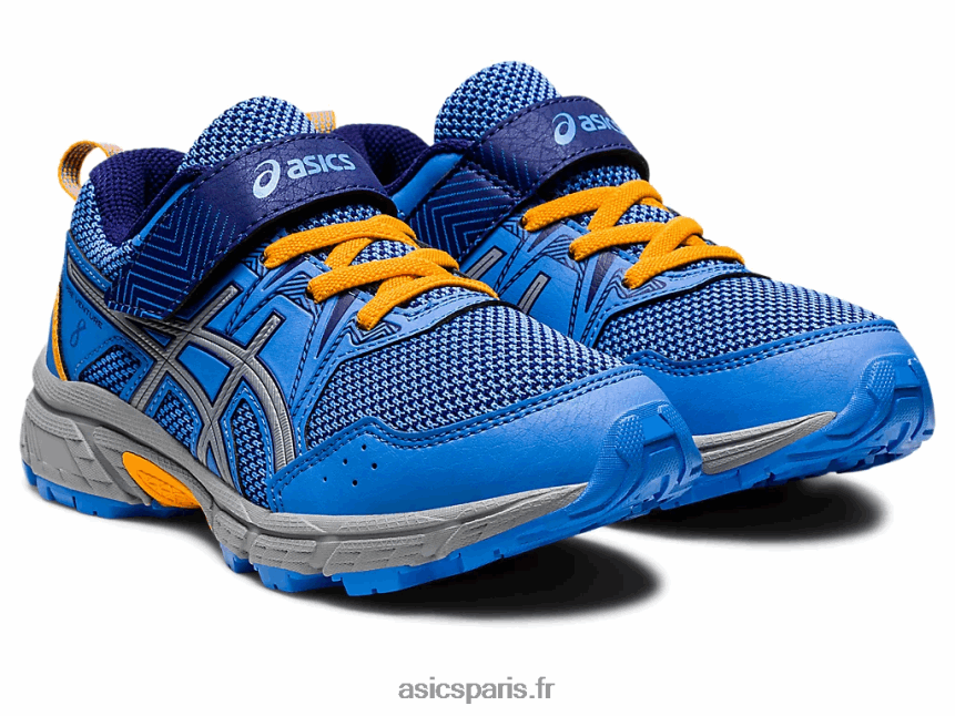 enfants Asics pré-aventure 8 préscolaire BXL8B24382 côte bleue/bleu de plongée