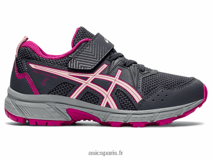 enfants Asics pré-aventure 8 préscolaire BXL8B24481 gris porteur/brise