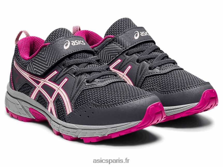 enfants Asics pré-aventure 8 préscolaire BXL8B24481 gris porteur/brise