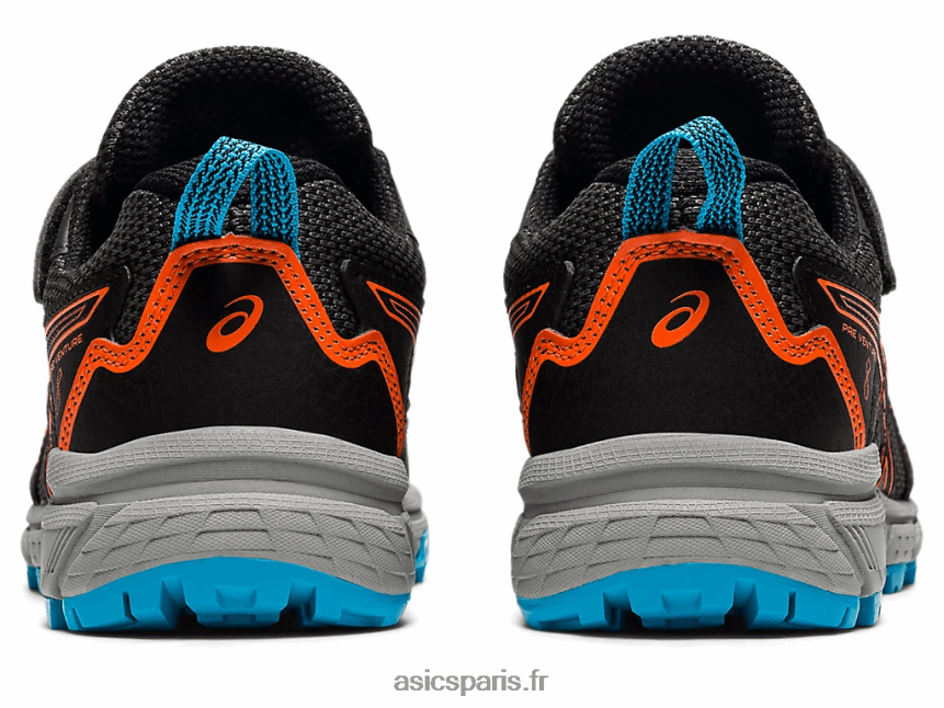 enfants Asics pré-aventure 8 préscolaire BXL8B24502 noir/orange souci