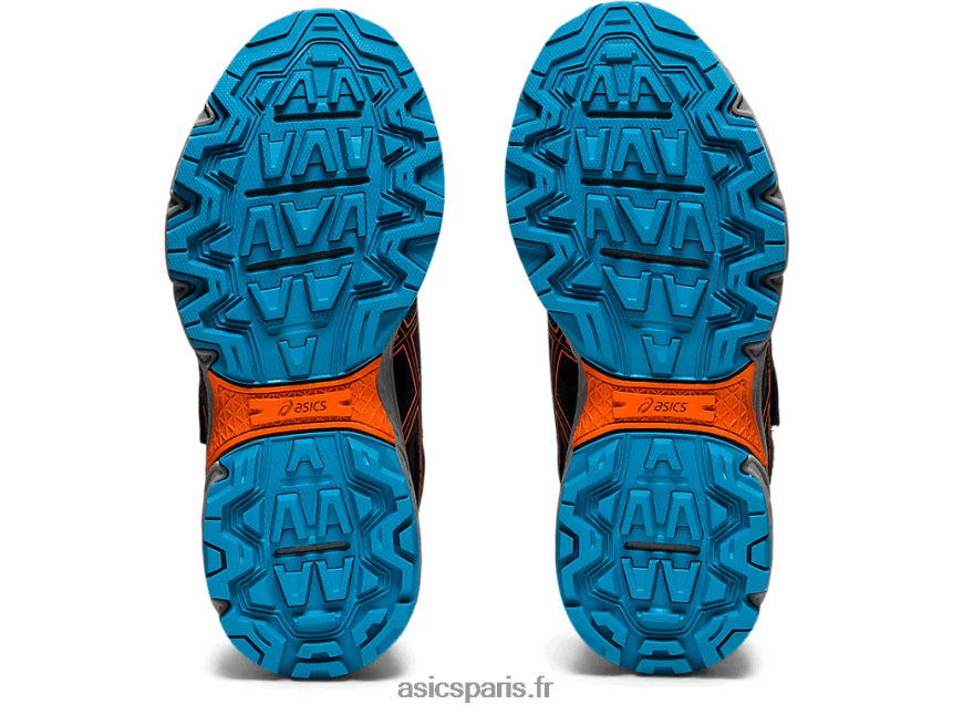 enfants Asics pré-aventure 8 préscolaire BXL8B24502 noir/orange souci
