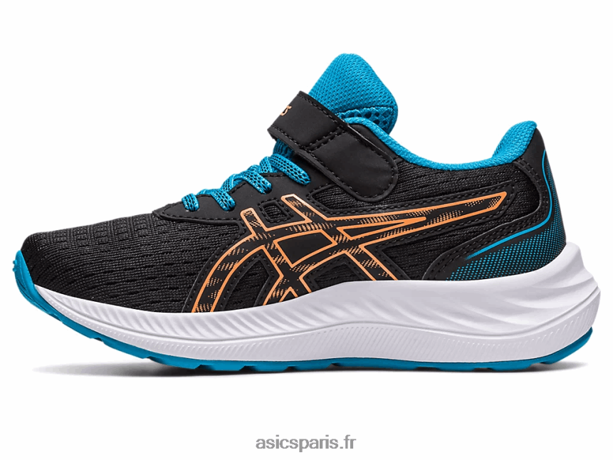 enfants Asics pré exciter 9 préscolaire BXL8B24280 noir/pêche soleil