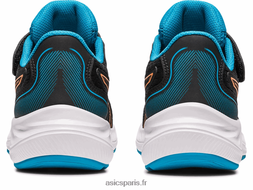 enfants Asics pré exciter 9 préscolaire BXL8B24280 noir/pêche soleil
