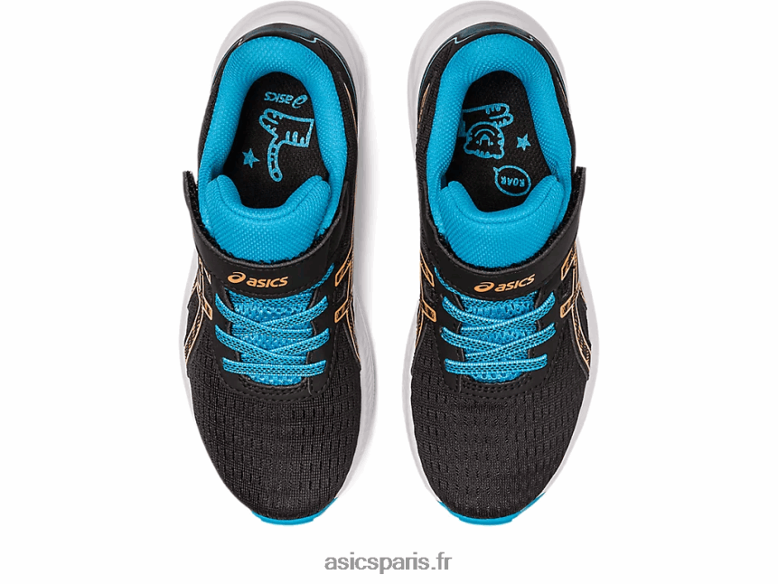 enfants Asics pré exciter 9 préscolaire BXL8B24280 noir/pêche soleil