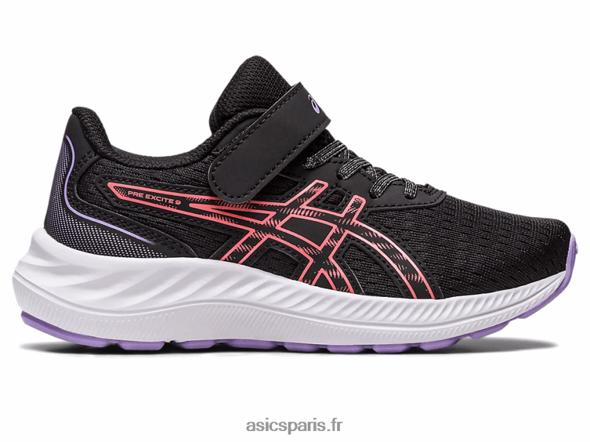 enfants Asics pré exciter 9 préscolaire BXL8B24289 noir/papaye