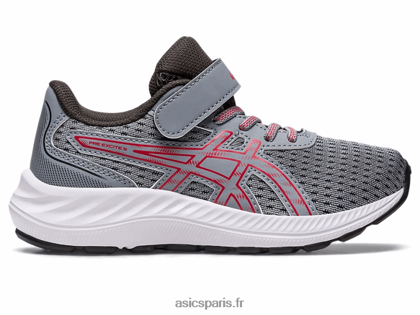 enfants Asics pré exciter 9 préscolaire BXL8B24298 tôle/rouge électrique