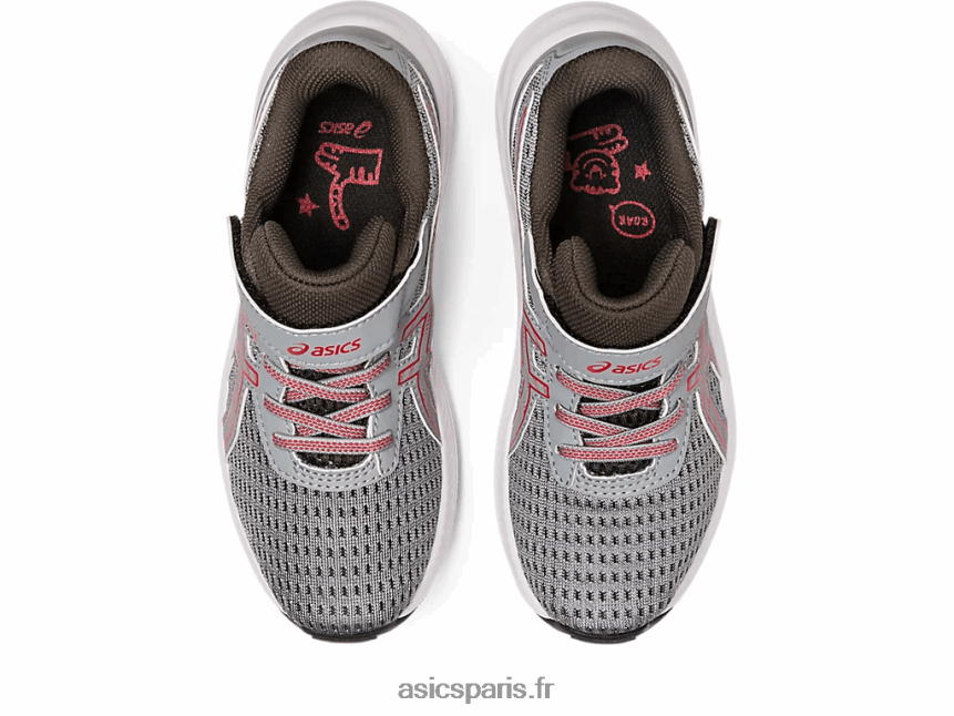 enfants Asics pré exciter 9 préscolaire BXL8B24298 tôle/rouge électrique