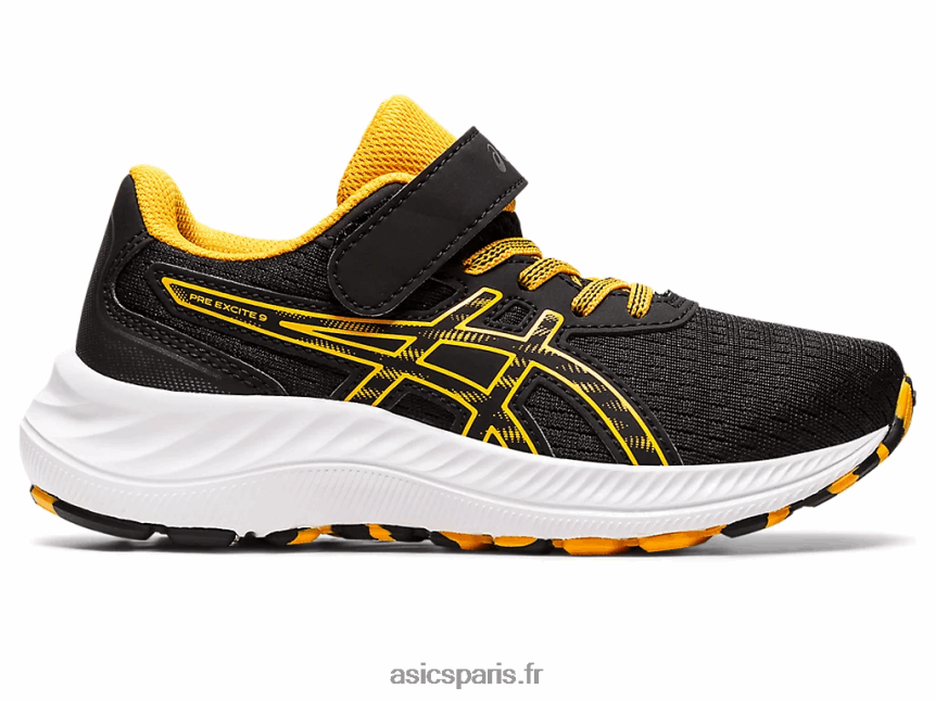 enfants Asics pré exciter 9 préscolaire BXL8B24344 noir/ambre