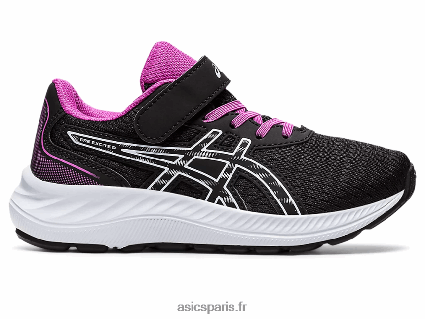 enfants Asics pré exciter 9 préscolaire BXL8B24361 ciel noir/doux