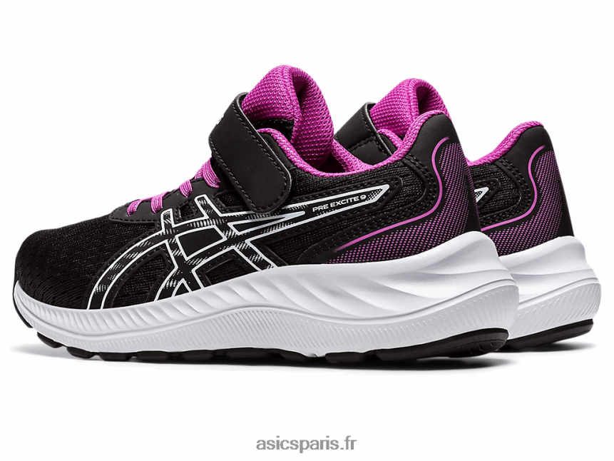 enfants Asics pré exciter 9 préscolaire BXL8B24361 ciel noir/doux