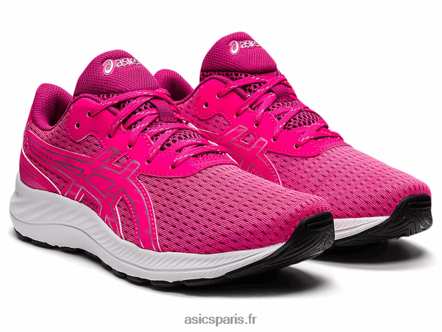 enfants Asics pré exciter 9 préscolaire BXL8B24461 rose glo/argent pur