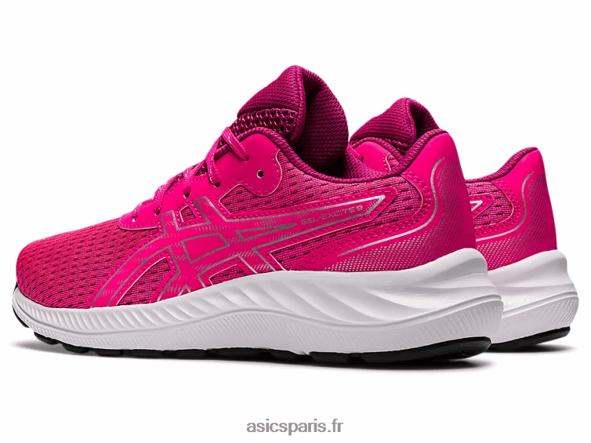 enfants Asics pré exciter 9 préscolaire BXL8B24461 rose glo/argent pur