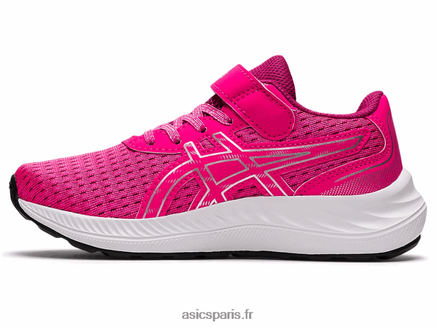 enfants Asics pré exciter 9 préscolaire BXL8B24461 rose glo/argent pur