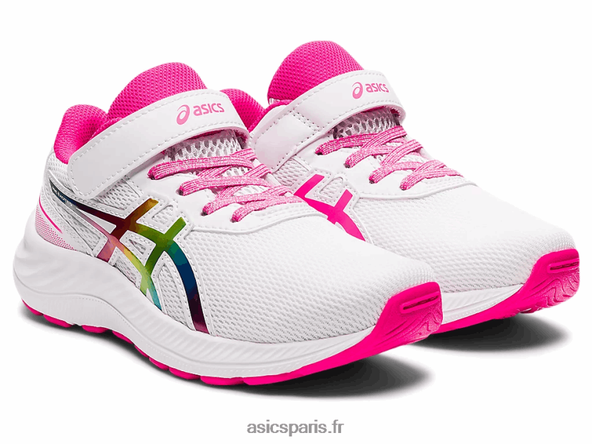 enfants Asics pré exciter 9 préscolaire BXL8B24465 blanc/rose brillant