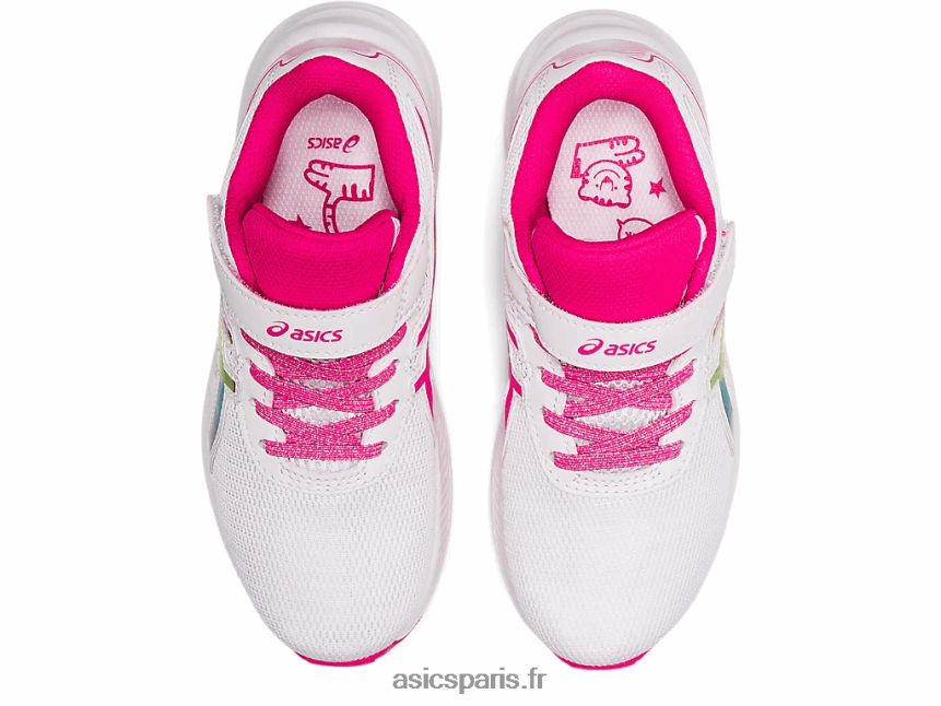 enfants Asics pré exciter 9 préscolaire BXL8B24465 blanc/rose brillant