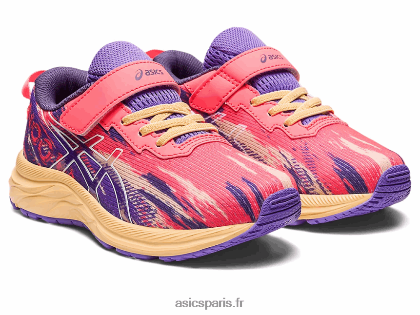 enfants Asics pré noosa tri 13 école maternelle BXL8B24279 corail flamboyant/blanc