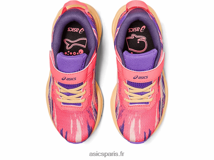 enfants Asics pré noosa tri 13 école maternelle BXL8B24279 corail flamboyant/blanc