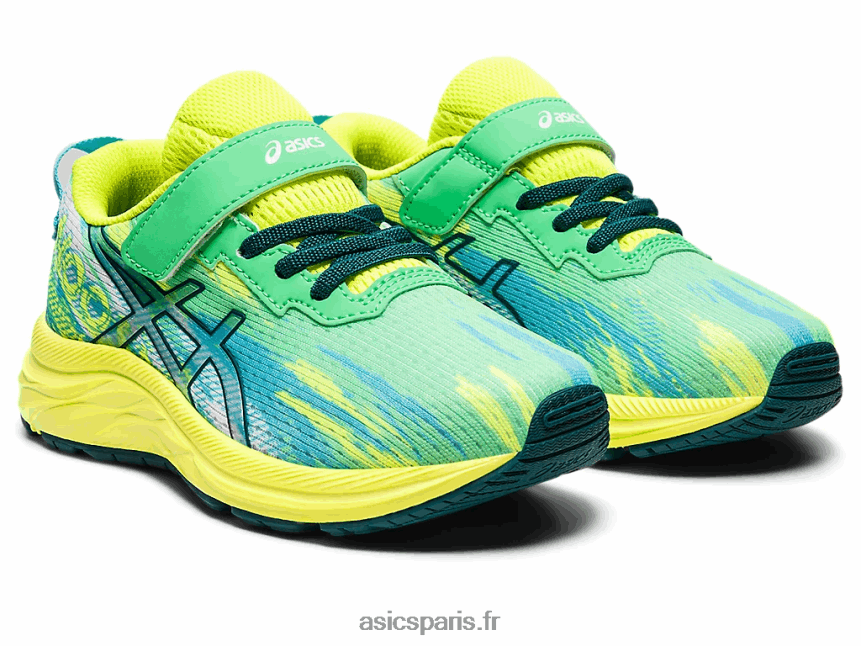 enfants Asics pré noosa tri 13 école maternelle BXL8B24331 nouvelle feuille/pin velours