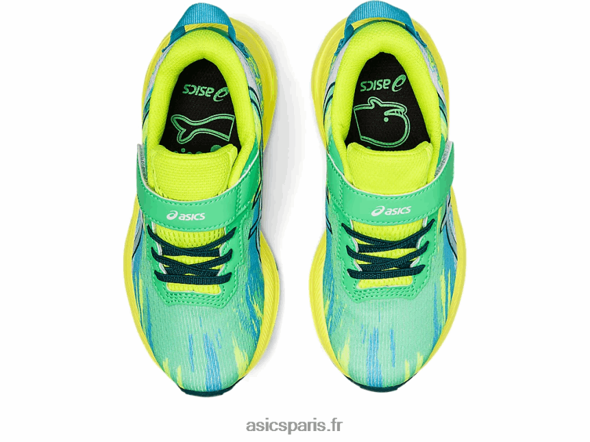 enfants Asics pré noosa tri 13 école maternelle BXL8B24331 nouvelle feuille/pin velours