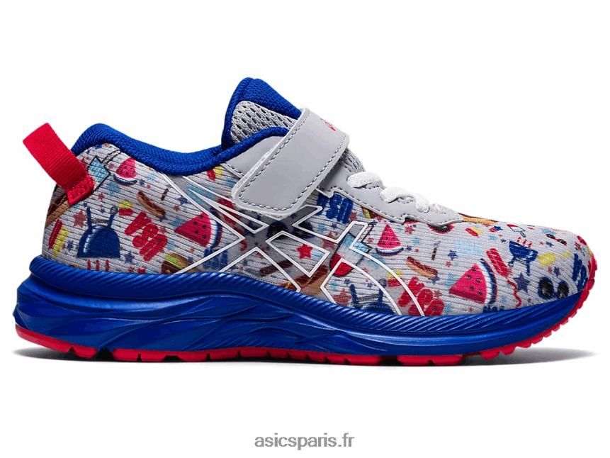 enfants Asics pré noosa tri 13 préscolaire BXL8B24531 gris piémont/blanc
