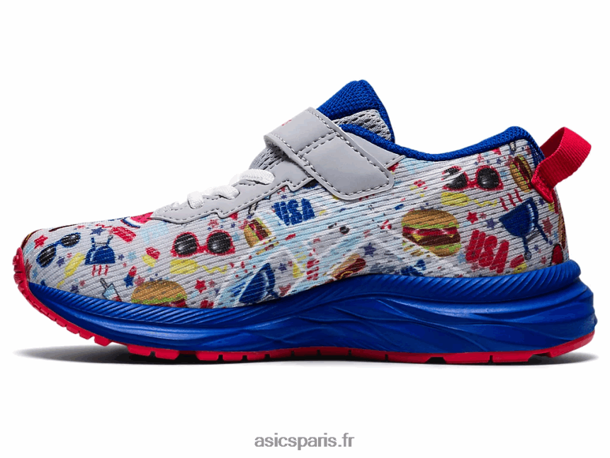 enfants Asics pré noosa tri 13 préscolaire BXL8B24531 gris piémont/blanc