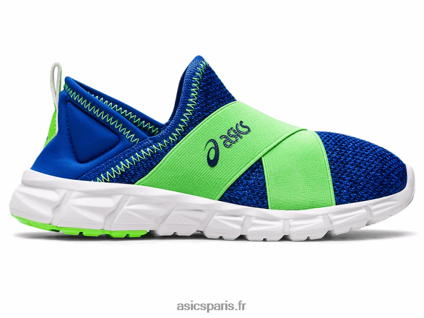 enfants Asics quantum lyte slip-on préscolaire BXL8B24437 gecko illusion bleu/vert