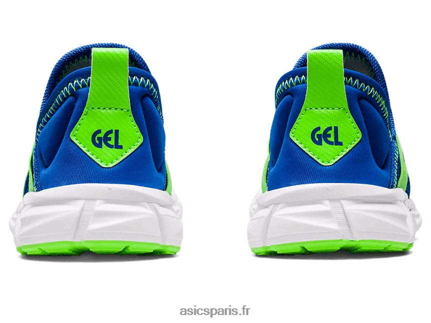 enfants Asics quantum lyte slip-on préscolaire BXL8B24437 gecko illusion bleu/vert