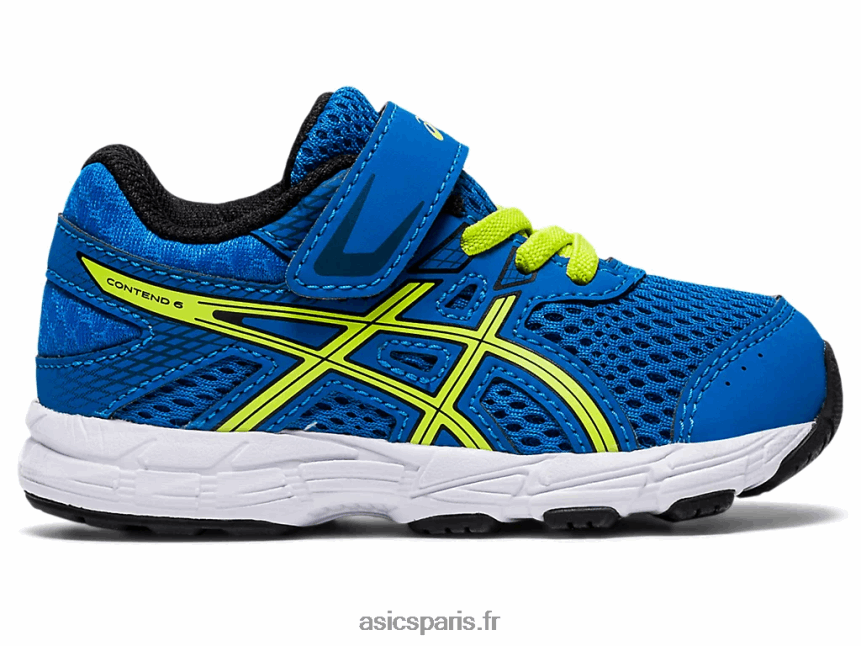 enfants Asics Contient 6 taille enfant en bas âge BXL8B24562 bleu directoire/zeste de citron vert